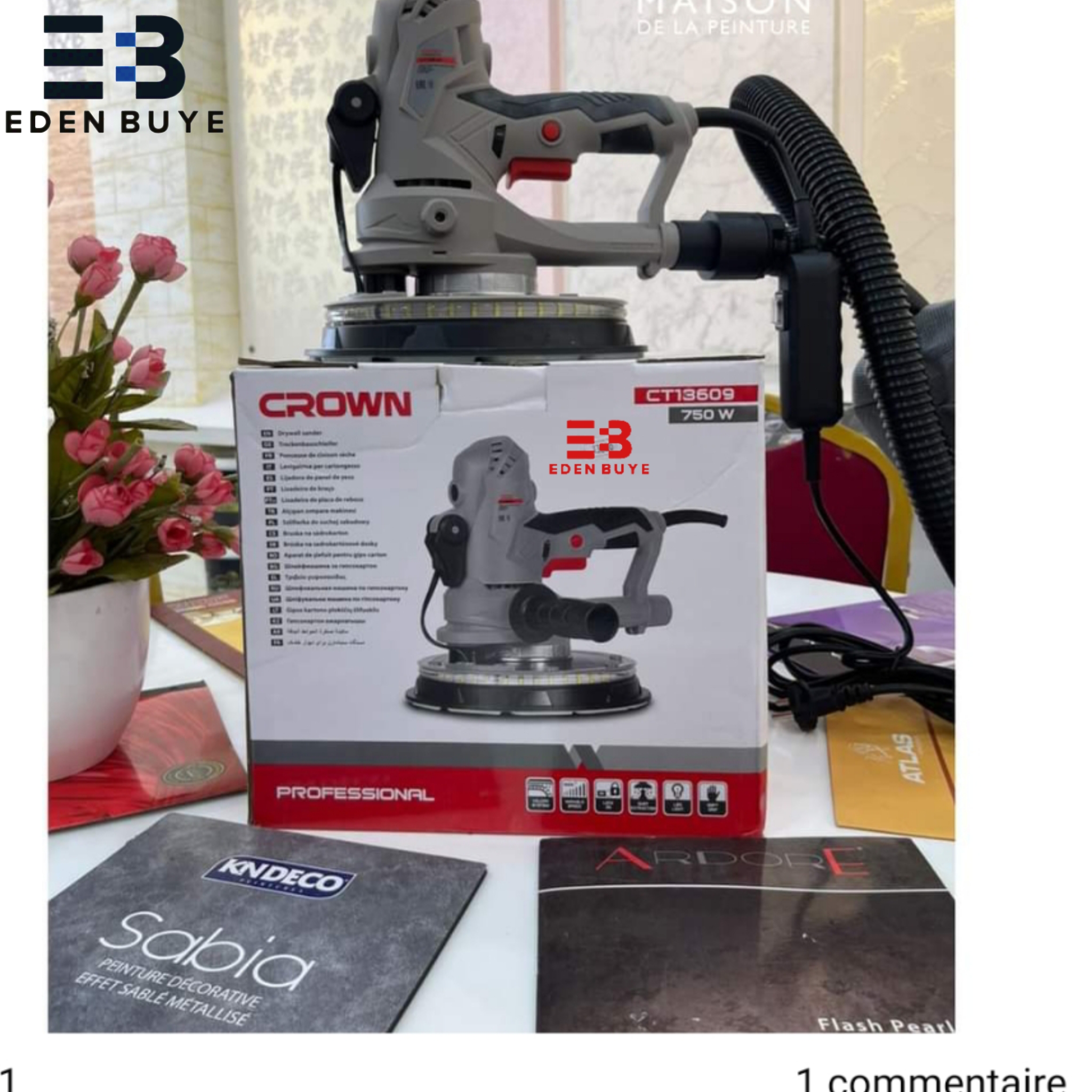 Ponceuse a clouson séche crown led 750w - الصورة 3