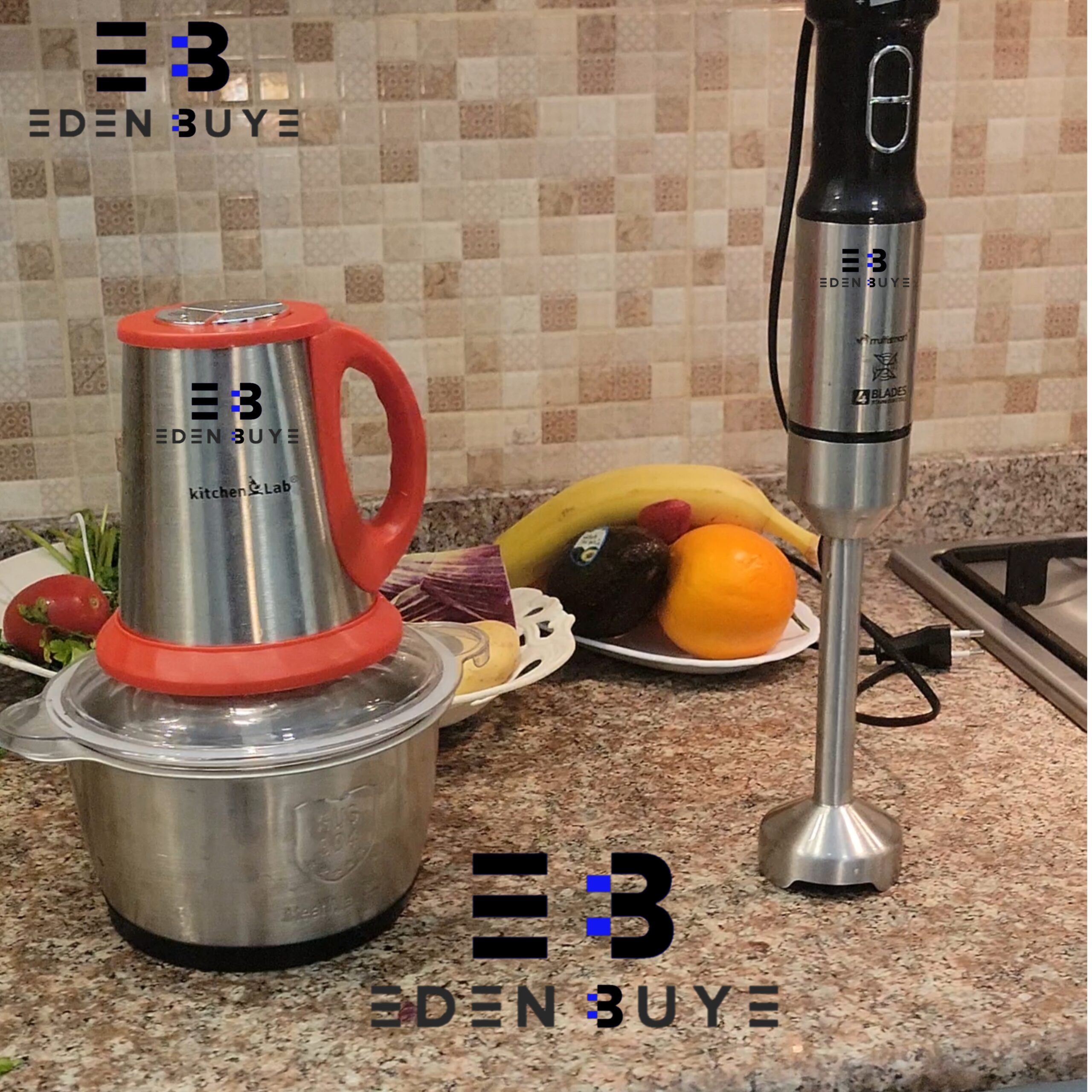 Hachoir inox kitchen lab ,bra mixeur multismart 800w inox