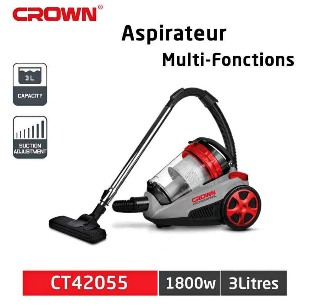 Aspirateur crown 1800w capacité 3 litre