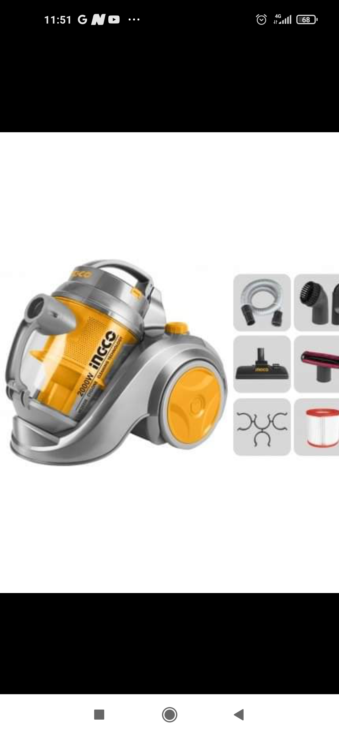 Aspirateur ingco 2000w