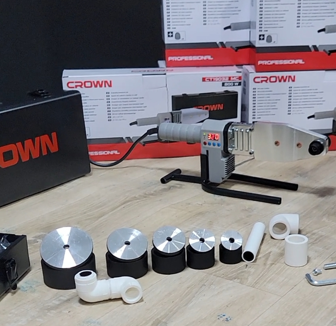 جهاز تلحيم انابيب بلاستيك كراون ct19032mc - الصورة 4