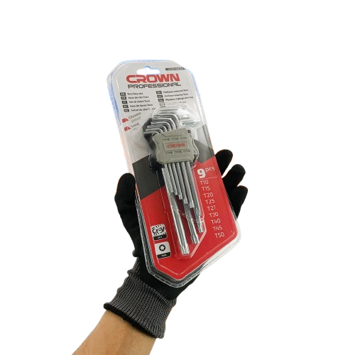 Jeu de 9 clés étoiles longueur CROWN | TMAX 08 - الصورة 2