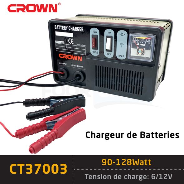 Chargeur De Batterie 6-12V CROWN CT37003
