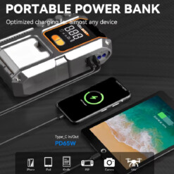 Compresseur De Voiture Avec Booster Batterie 23800MAH BEETRO - الصورة 4