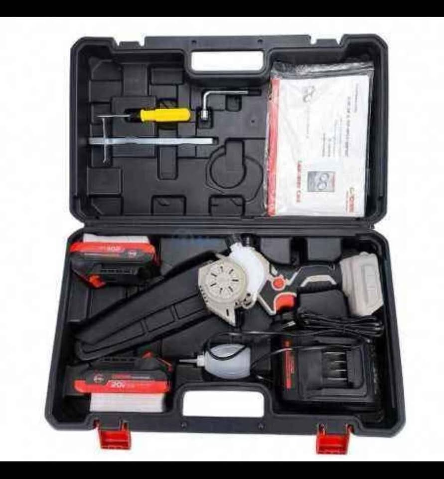 Mini scie à chaîne sans fil 20V 2Ah CROWN CT29023XS-2 - الصورة 3