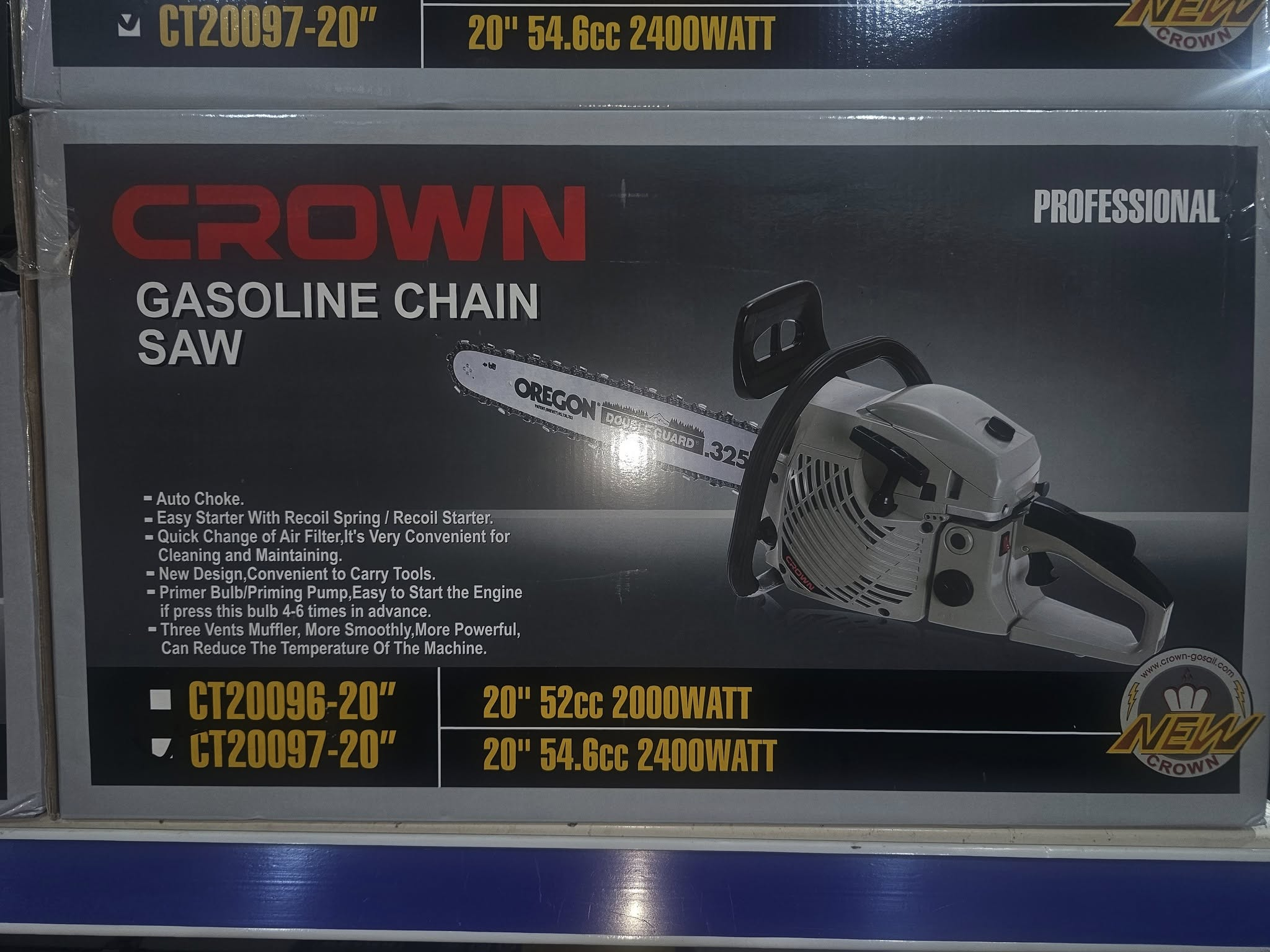 Scie À chaîne Essence 2400W 20" 54.6cc CT20096 - الصورة 3