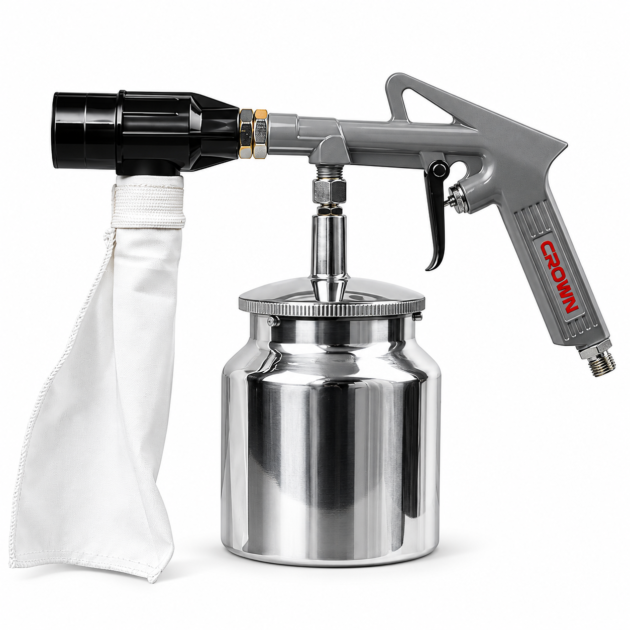 Pistolet de sablage pneumatique 850ML CROWN | CT38184
