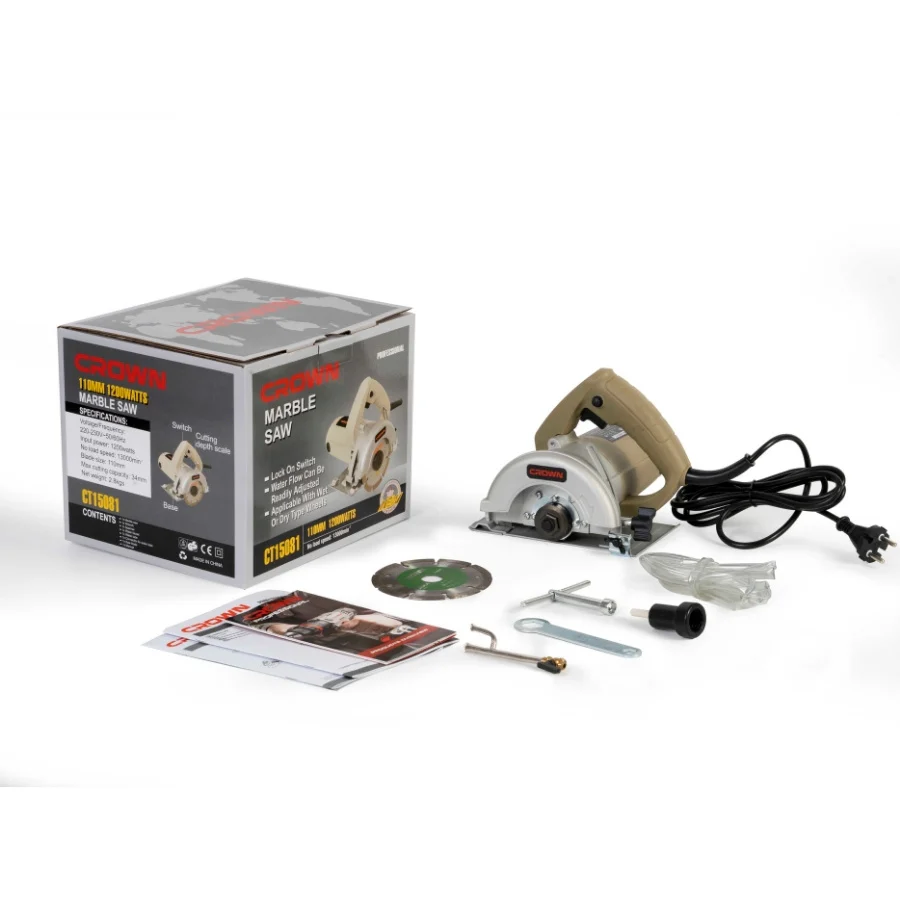 COUPE MARBRE ELEC 110MM 1200W CROWN - CT15081 - الصورة 3