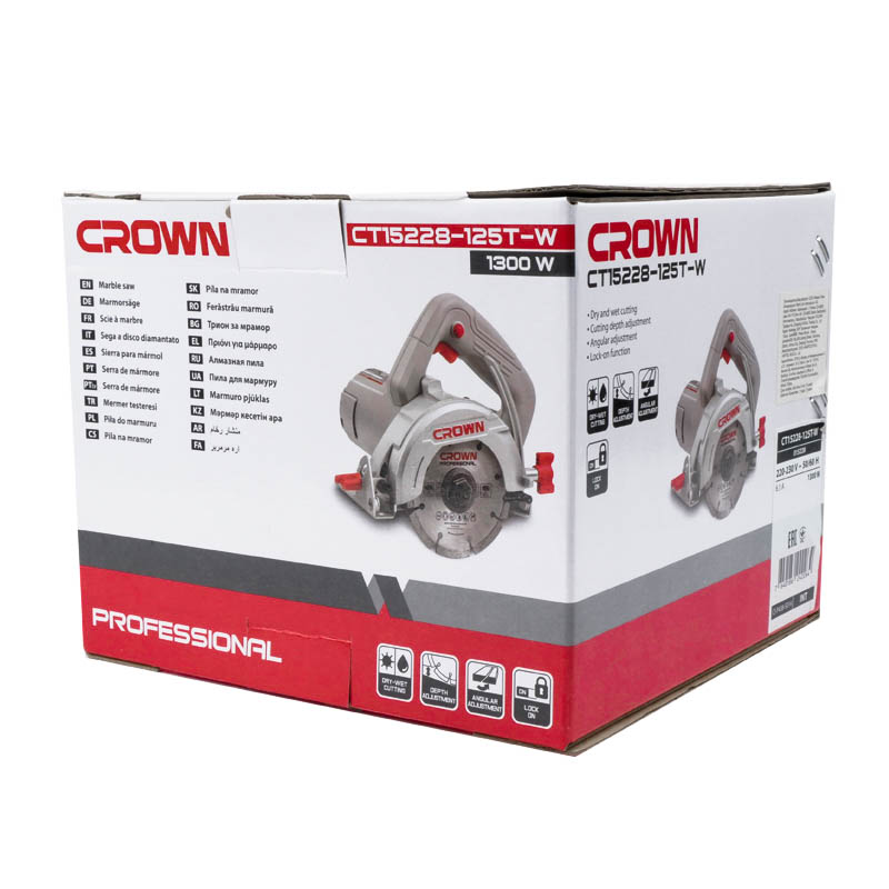 Scie circulaire marbre 110mm 1300W CROWN CT15228 - الصورة 4