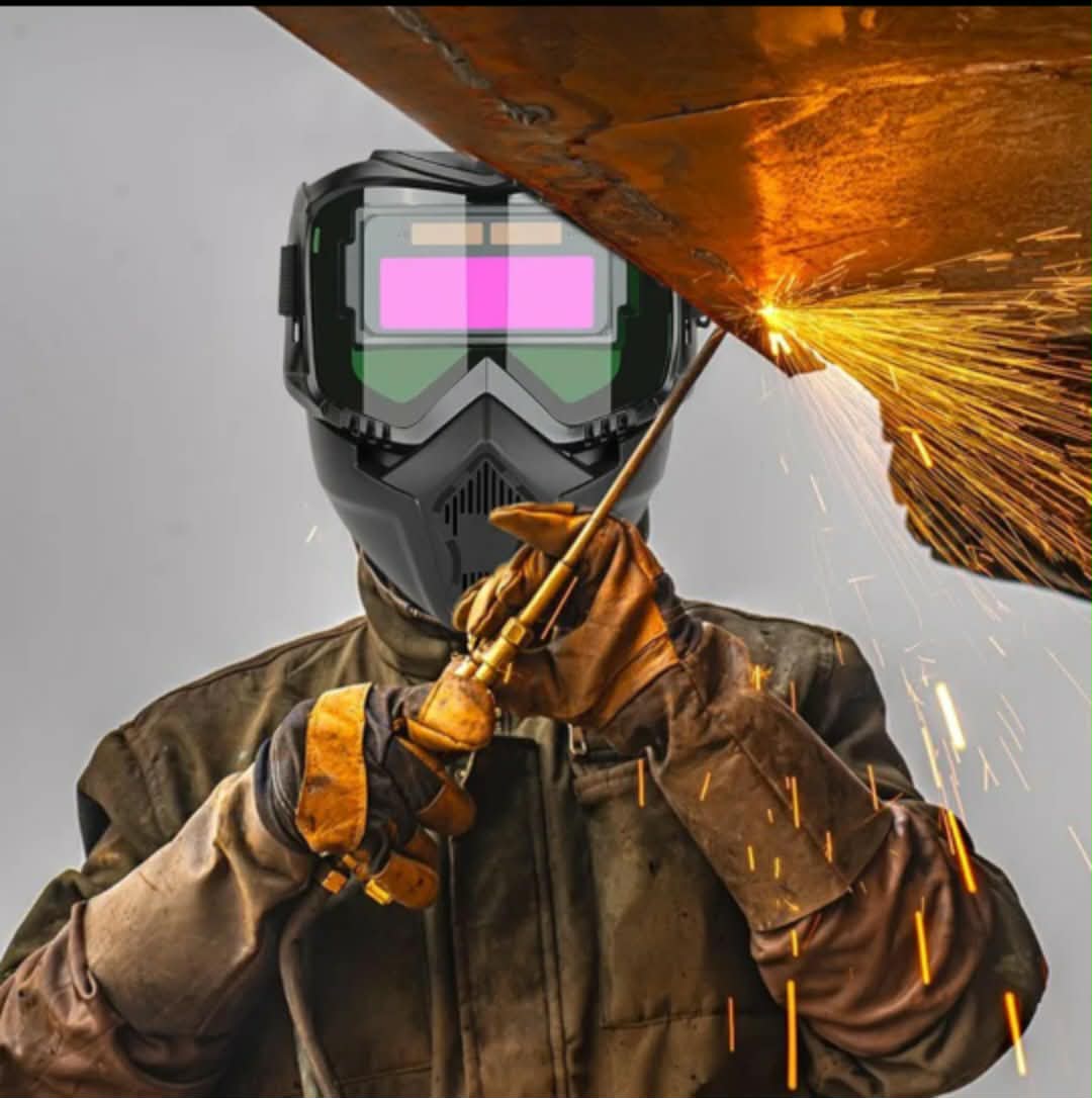 Masque De Soudage À Assombrissement Automatique - Visière De Protection pour Soudage Protection Faciale avec Cagoule Anti-Étincelles pour Meulage Et Polissage - الصورة 5