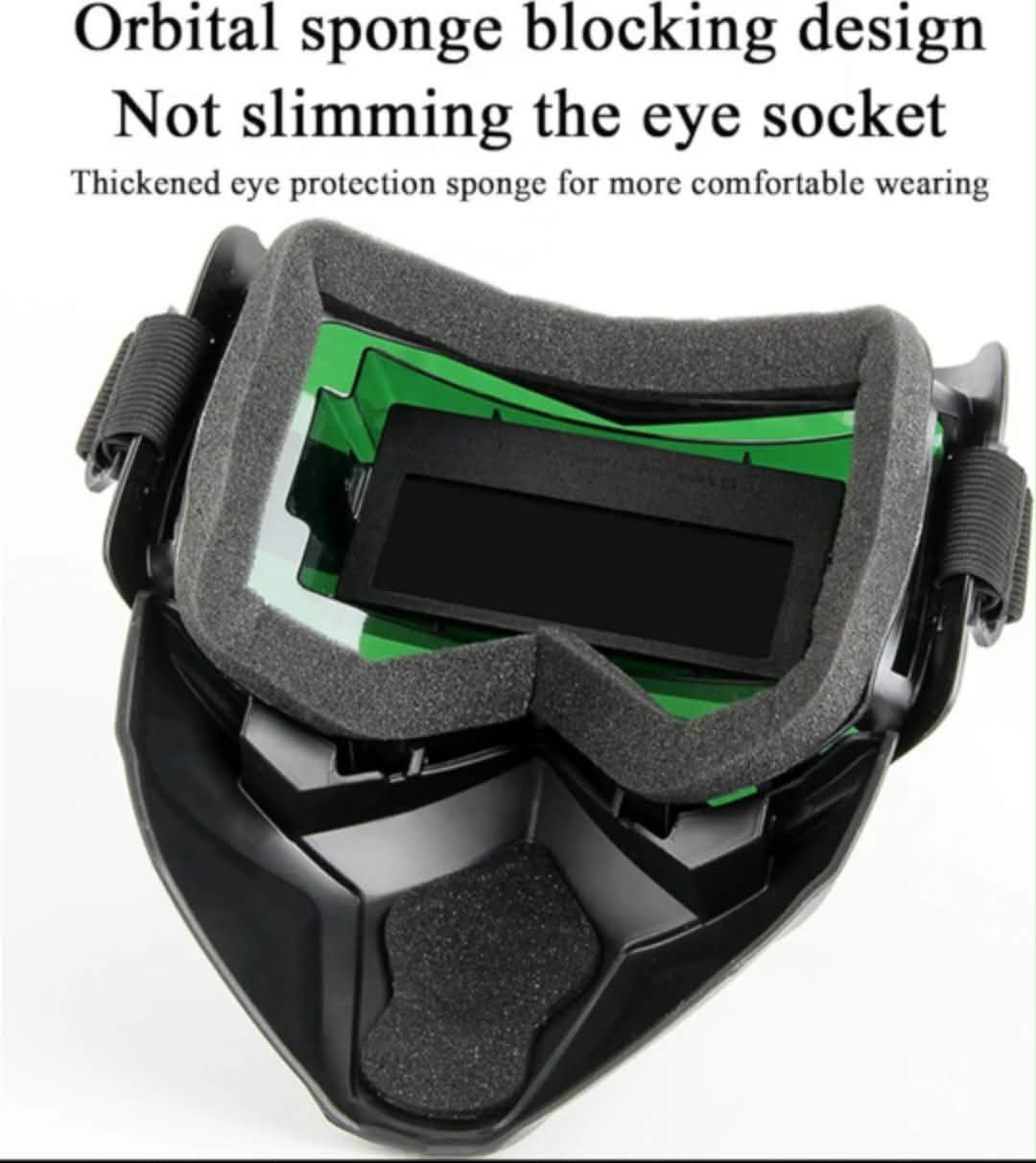 Masque De Soudage À Assombrissement Automatique - Visière De Protection pour Soudage Protection Faciale avec Cagoule Anti-Étincelles pour Meulage Et Polissage - الصورة 4