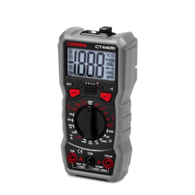 Multimètre Metrix Digital 600V 10A LCD CROWN CT44051