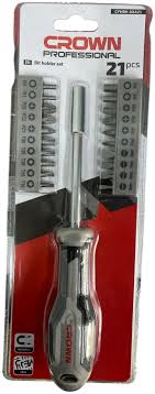 Tournevis avec embouts (21 pcs) crown | CPHBH-AXA21 - الصورة 2