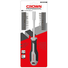 Tournevis avec embouts (21 pcs) crown | CPHBH-AXA21