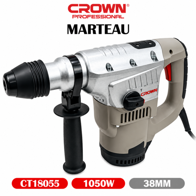 Marteau Piqueur 38mm 1050W CROWN  CT18055