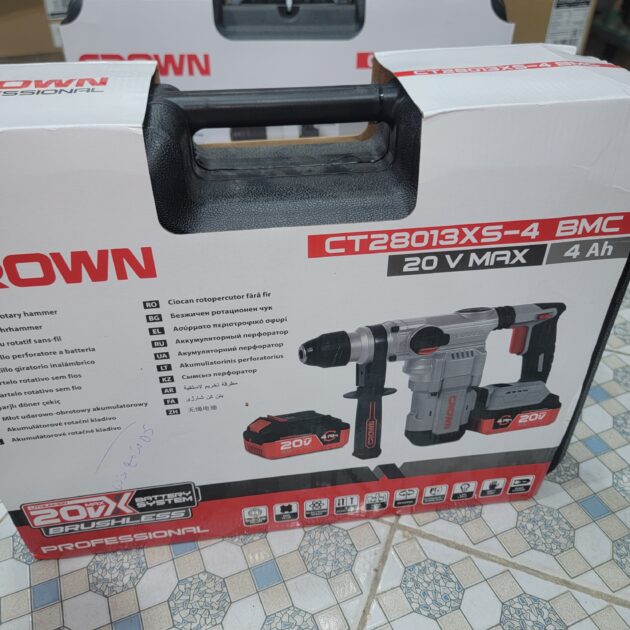 Marteau rotatif crown a baterrie ct28013xs-4