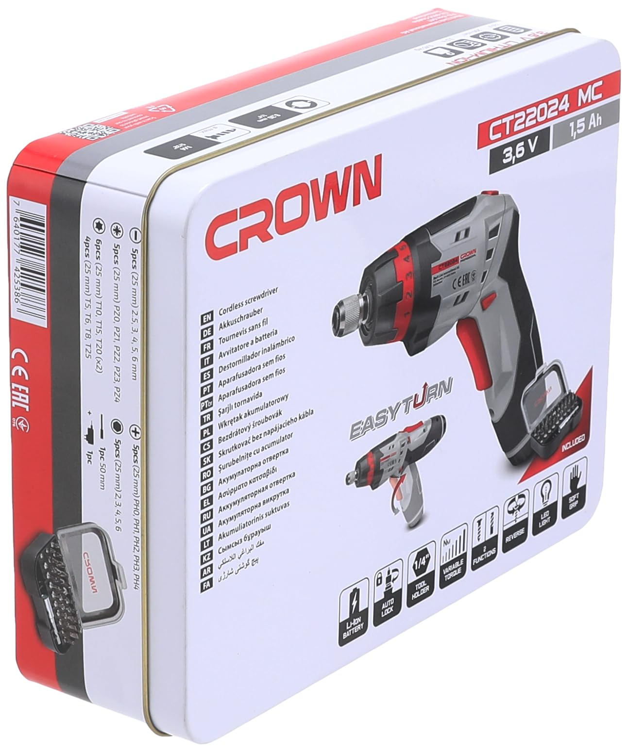 Visseuse électrique 3.6V CROWN CT22024 - الصورة 3