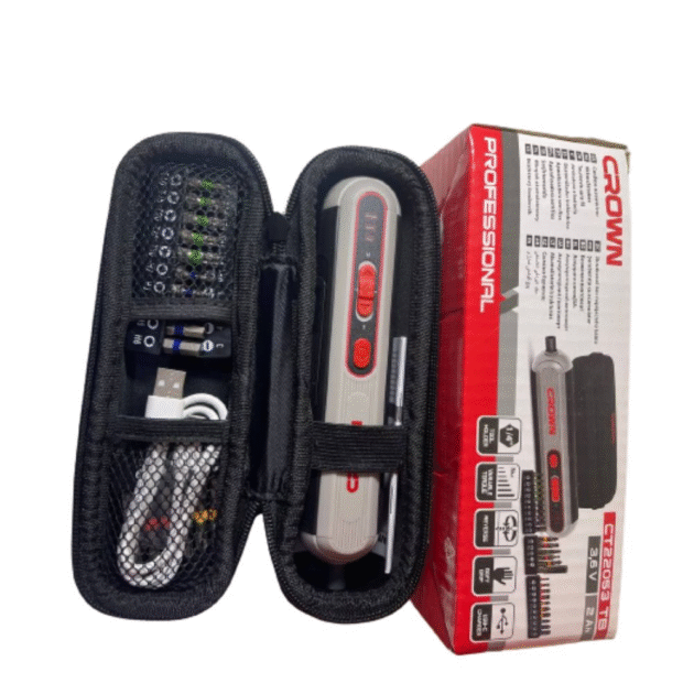Visseuse Tournevis Electrique Intelligente 3.6v 1.2ah 28pcs CT22053 | CROWN