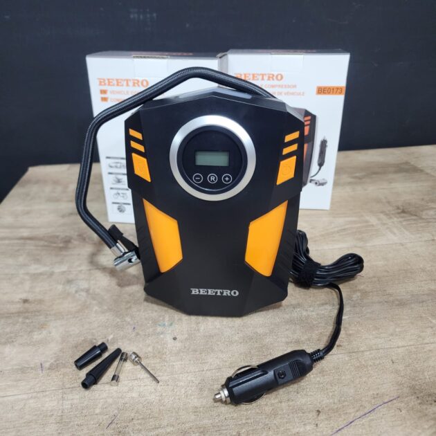 Compriseur de vehicule 12v gonfleur beetro be0173