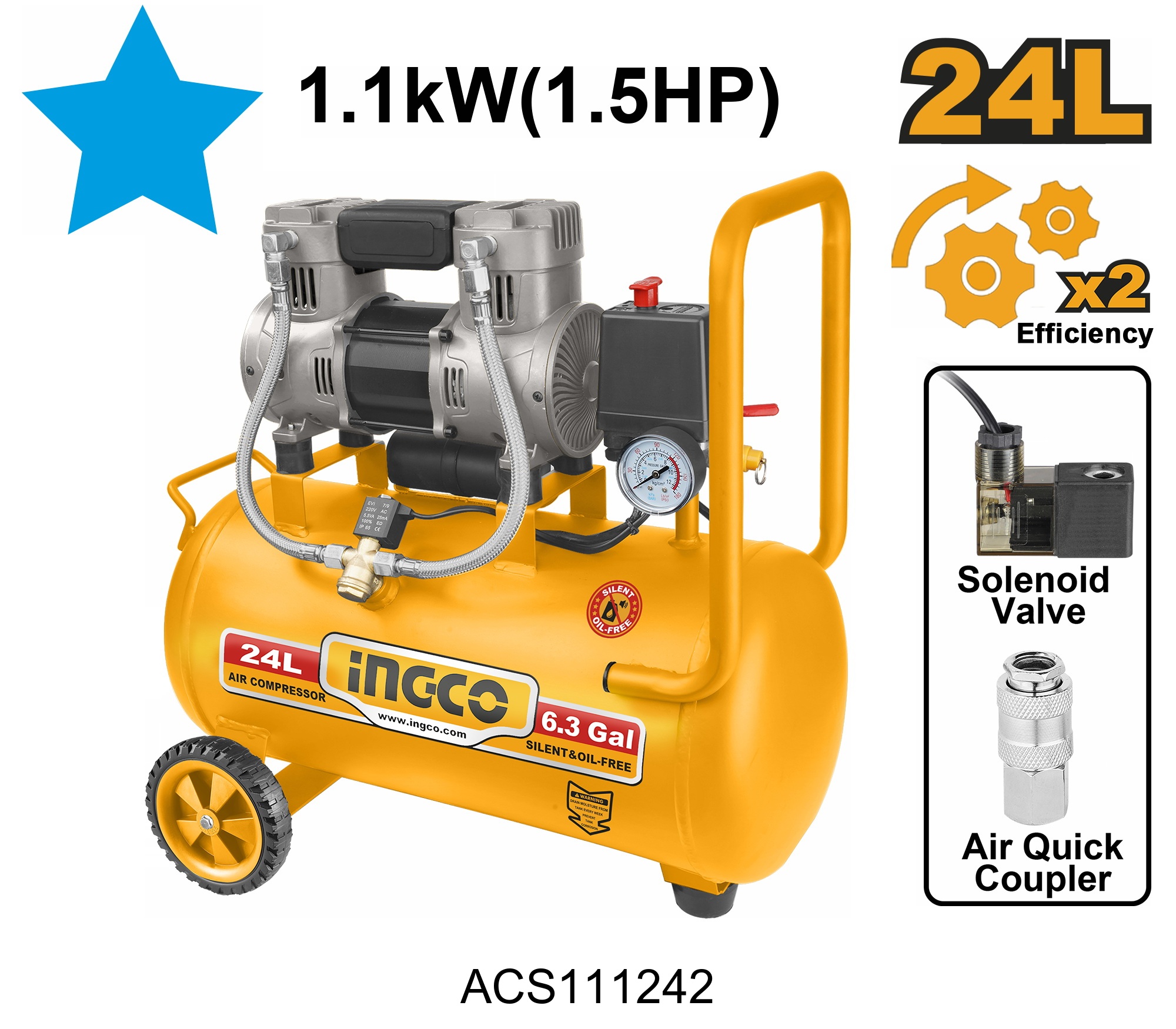 Air compressor ingco ACS111242