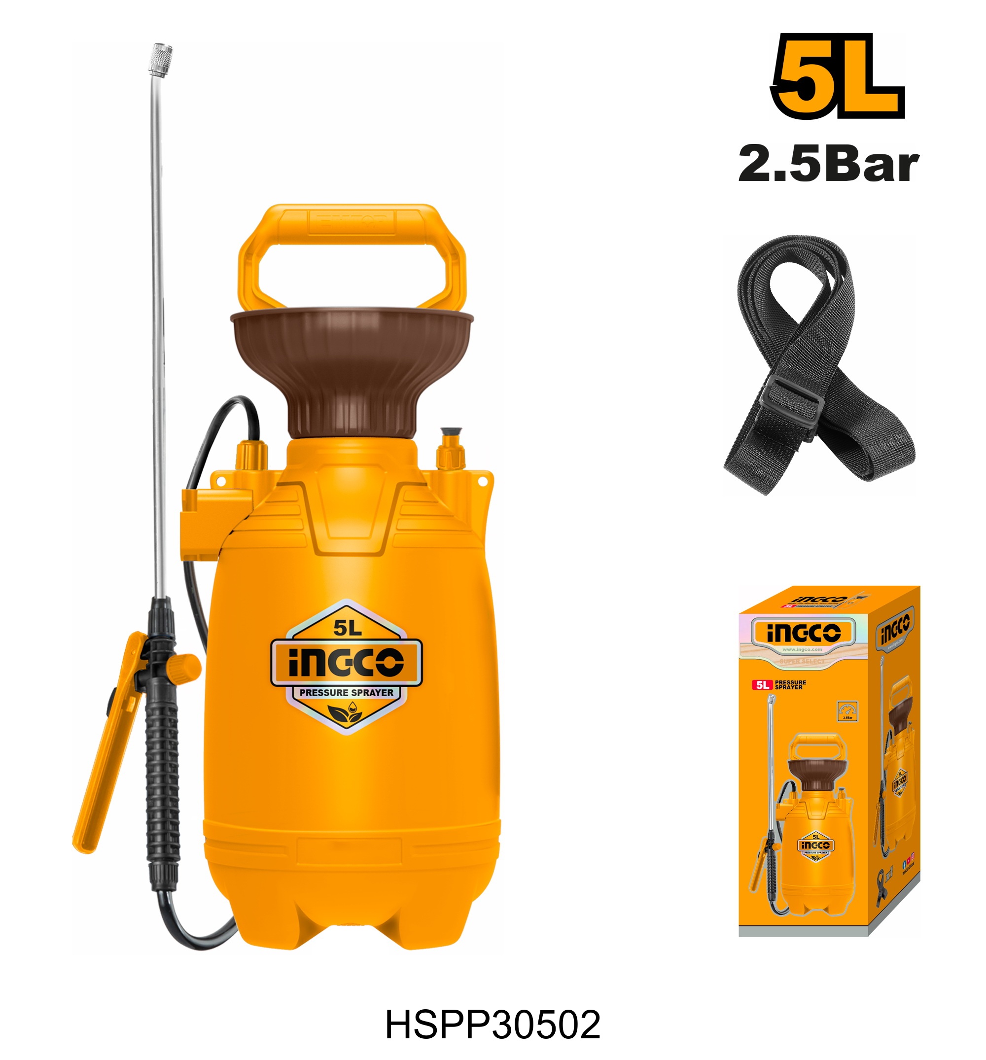 PULVERISATEUR A PRESSION 8L - INGCO HSPP30502