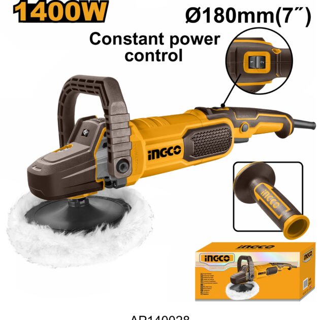 INGCO Electric Angle Polisher 1400 W Power, Model : AP140028