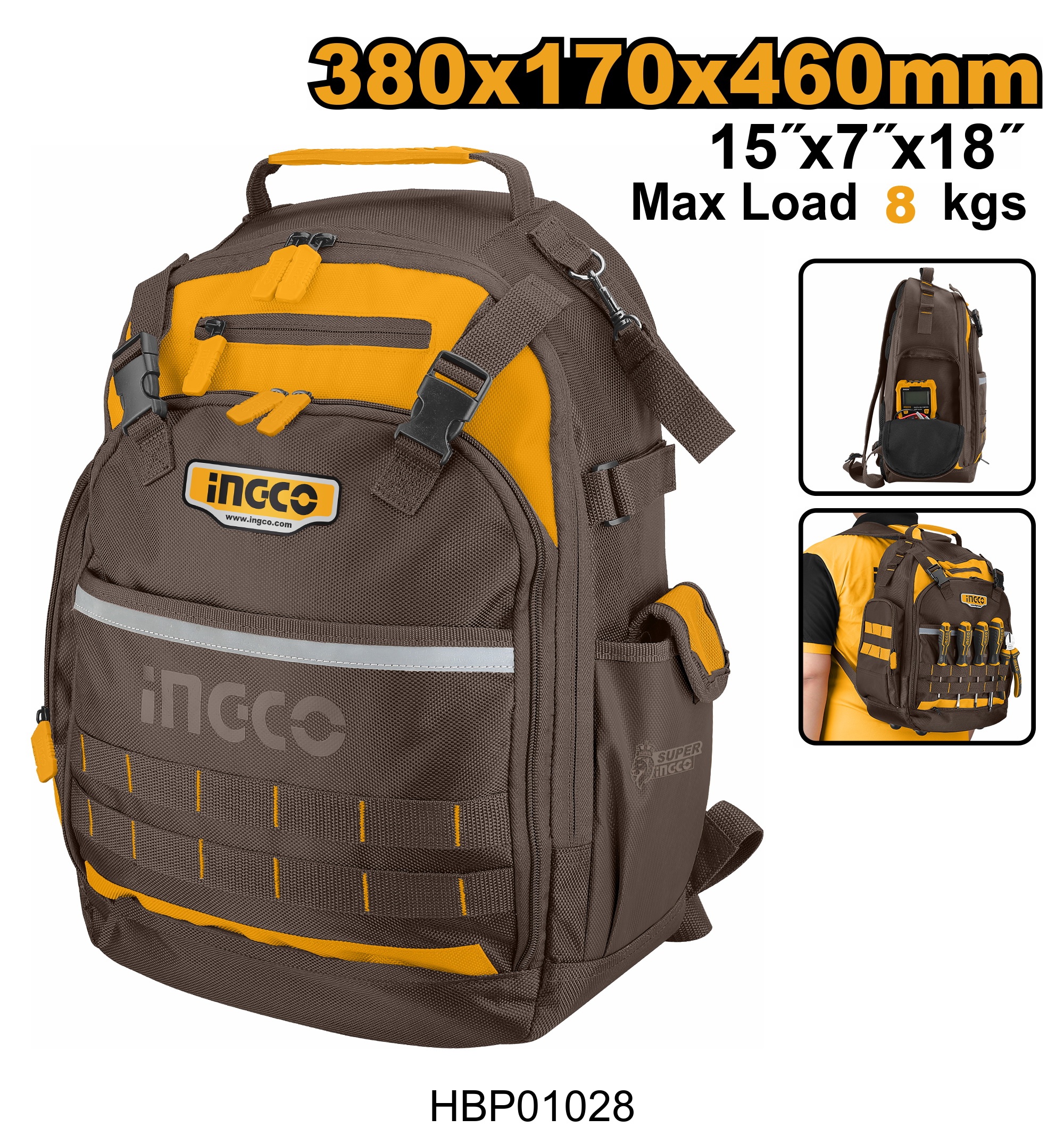 Tool backpack | HBP01028 Ingco
