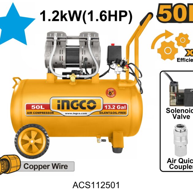 INGCO 1.6HP 50L Air compressor ACS112501 Ingco