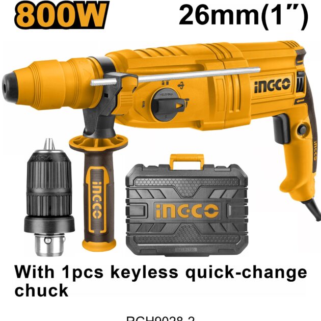 Marteau rotatif ingco 800w rgh9028-2