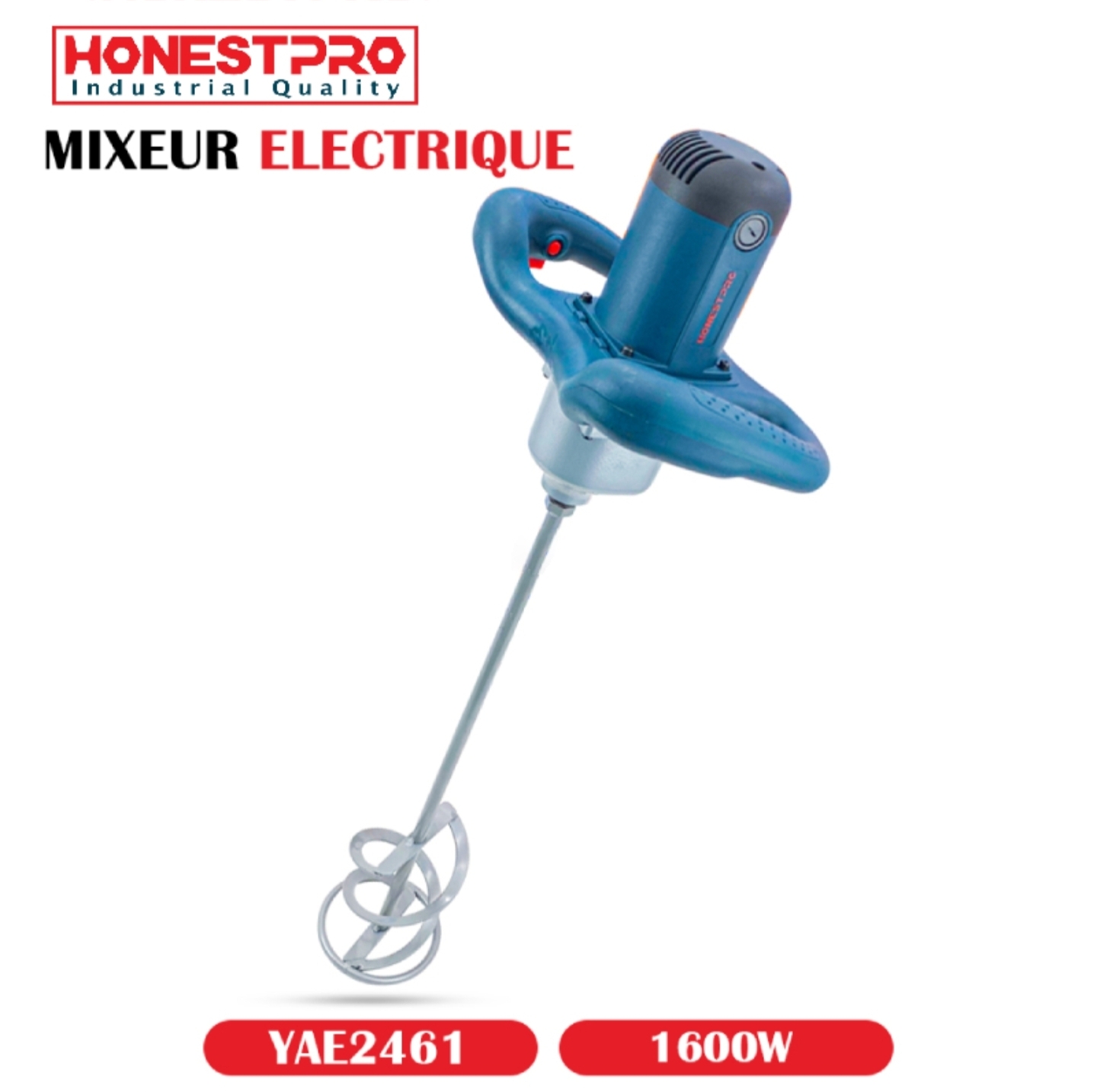 Malaxeur Electrique 1600W HONESTPRO YAE2460