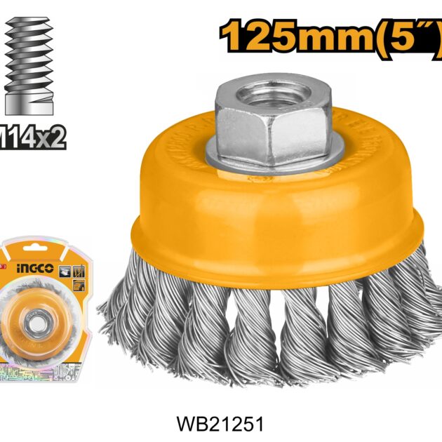 Wire Cup Brush 0.5mm ingco WB21251