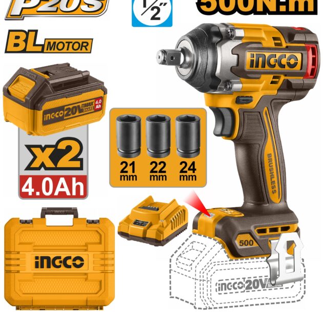 Cordless impact wrench ingco CIWLI2050