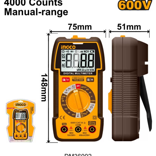Digital multimeter ingco DM36002