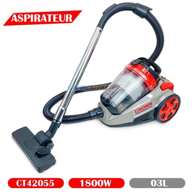 Aspirateur crown 1800w 3 litre