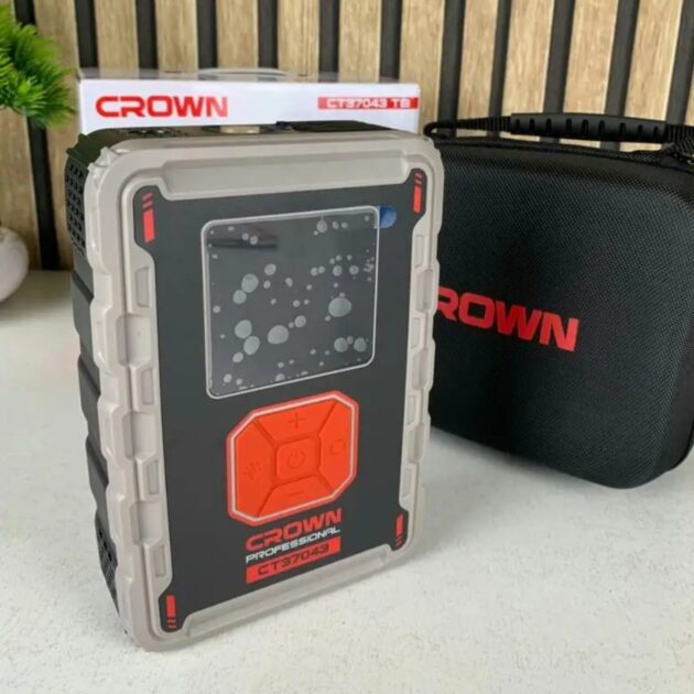 Power bank crown booster de baterrie et gonfleur des pneu 4in 1 ct37043TB