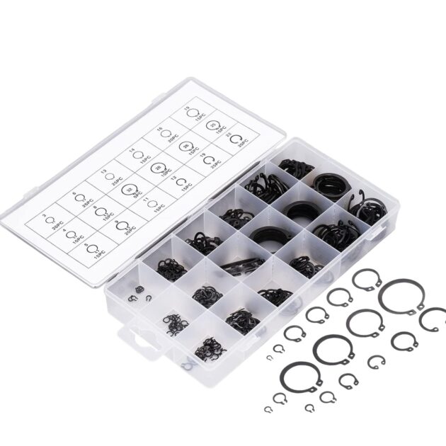 300 kit de cerceau en acier en alliage, cerceau de retenue compact, clip de retenue, anneaux de retenue de véhicule, clips de retenue industrie pcs lamboss