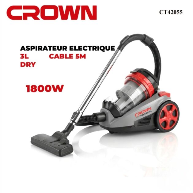 Aspirateur crown 1800w 3 litre ct42055