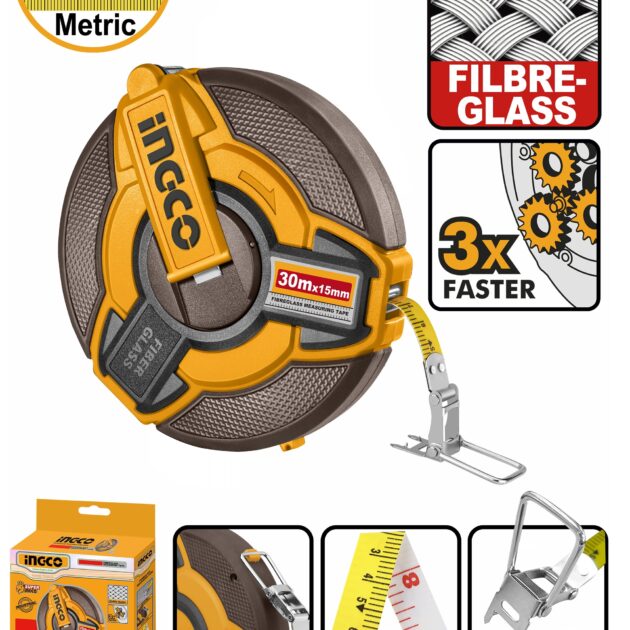 Mètre ruban en fibre de verre INGCO HFMT1830