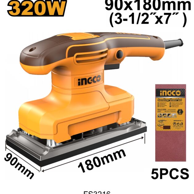 INGCO PONCEUSE VIBRANTE 90*180MM320W INGCO FS3216