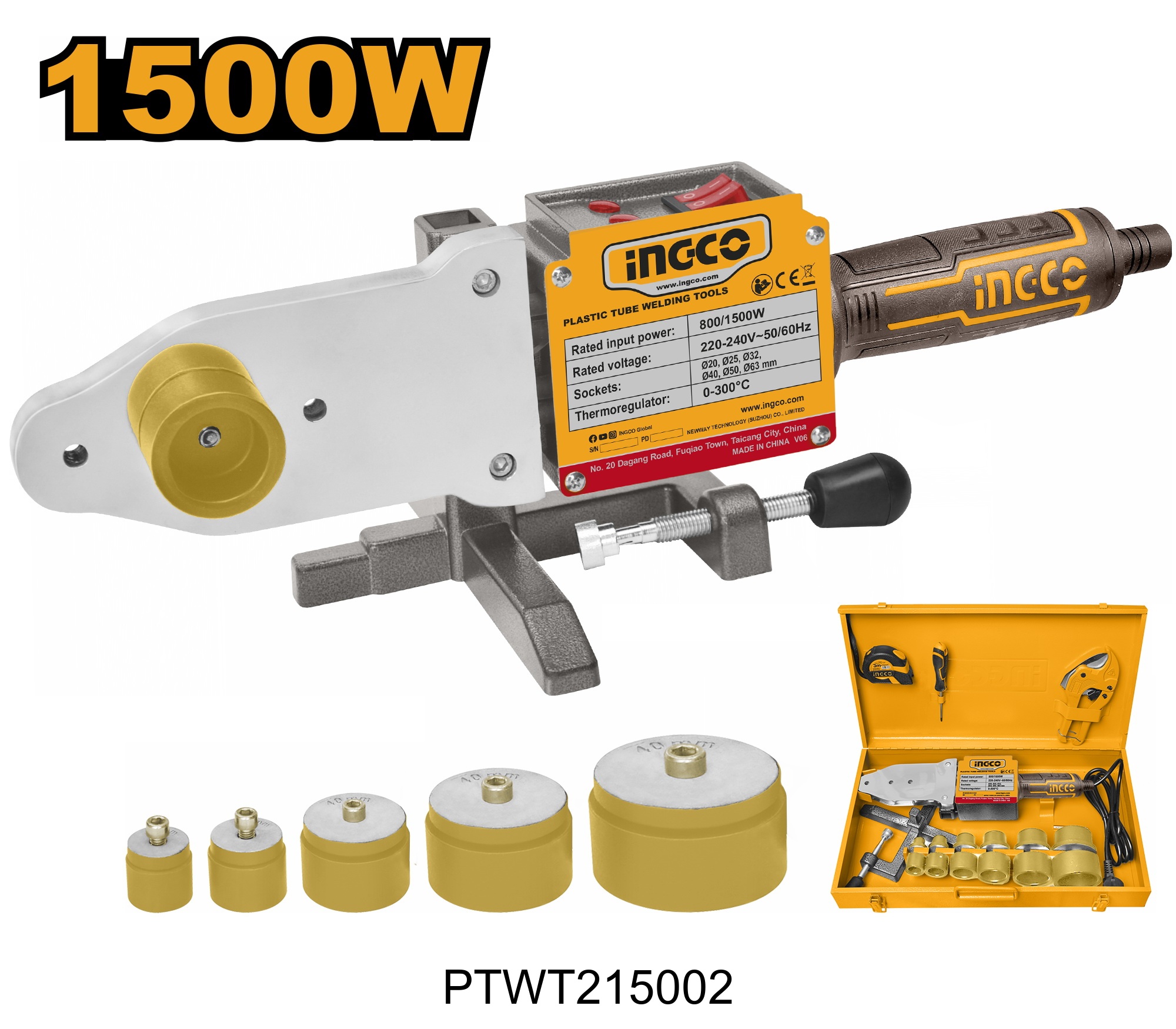 Pistolet thermique 2000W INGCO PTWT215002