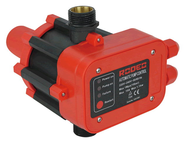 جهاز التحكم الأوتوماتيكي للمضخة 1100 واط 10 بار (عمودي)   Contrôleur automatique de pompe 1100 W 10 bar (vertical)