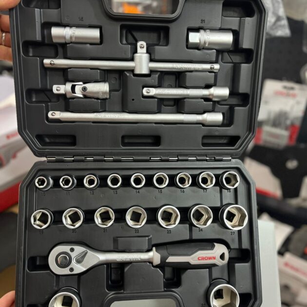 COFFRET CLES A CLIQUET 1/2¨ CROWN 25PCS CPHSW-XB25