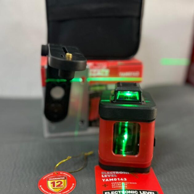 NIVEAU LASER HONESTPLUS 5 LIGNE 20 METR AVEC 2 PILES AA YAM0143