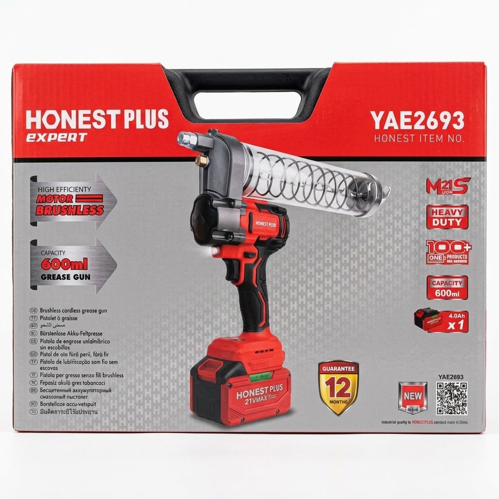 POMPE A GRAISSE RECHARGEABL HONESTPLUS YAE2693 - الصورة 2