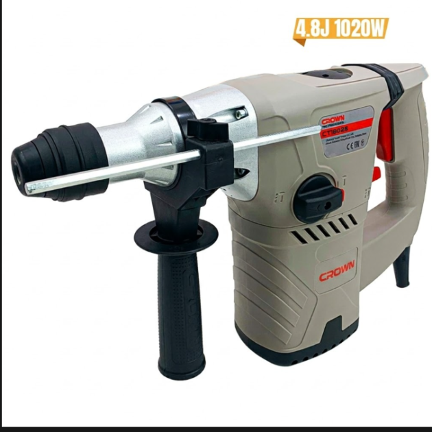 MARTEAU ROTATIF CROWN 1020W 30MM 4.8J