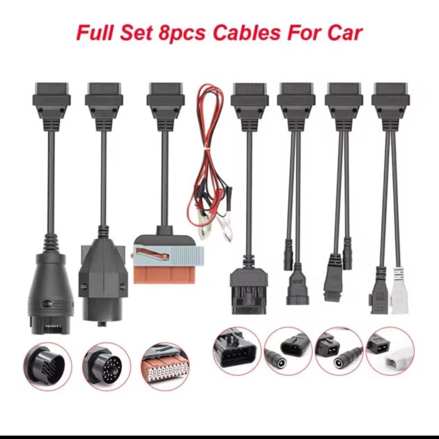 Cable auto scanner vehicule 8 pcs obd2