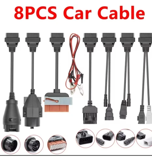 KIT CABLE SCANNER OBD2 8 PCS LEGER