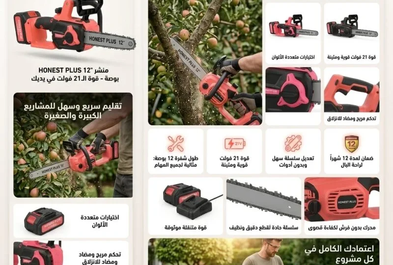 SCIE A CHAINE HONESTPLUS 21V YAE2695 - الصورة 2