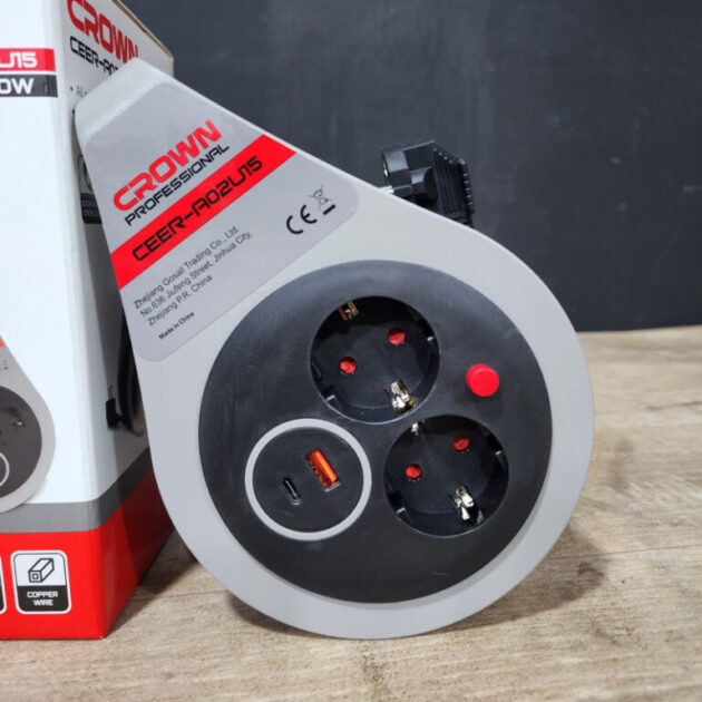RALONGE CROWN 7M 3000W USB CEER-A02U15