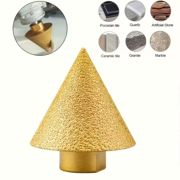 MECHE DE CHANFREIN DIAMANTEE PYRAMIDE POUR MEULEUSE M14 2-38MM